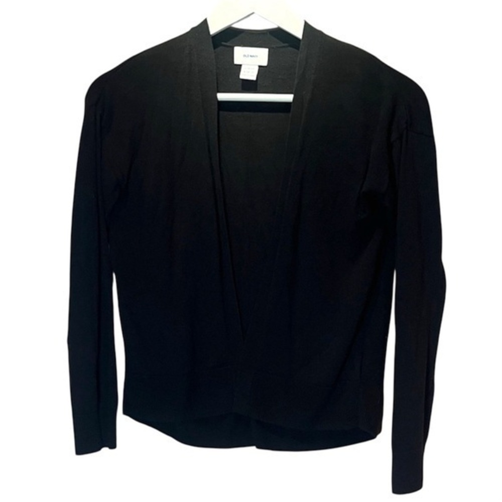 Old Navy Girl’s Open Cardigan Sweater Black Size Large 10-12
